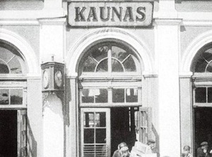 Railway station, inter-war Kaunas Railway station, inter-war Kaunas