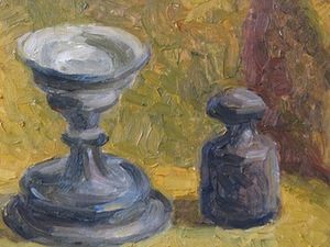 Eglė Velaniškytė. Still-life with a Glass and Weight, 2013. Eglė Velaniškytė. Still-life with a Glass and Weight, 2013.