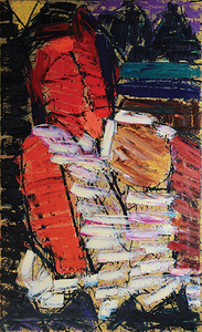 Alfonsas Vilpišauskas. „Motina ir vaikas“. 2013. Drobė, aliejus, 147 x 90. Autoriaus nuotr. Alfonsas Vilpišauskas. „Motina ir vaikas“. 2013. Drobė, aliejus, 147 x 90. Autoriaus nuotr.