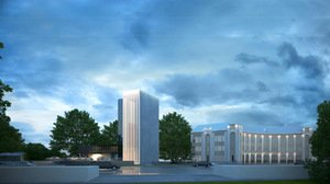 Nemuno g. 3, Kaunas. Priešprojektinių pasiūlymų vizualizacijos. Var. 1