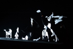 Performance of P.Makauskas "YOLO". Photo by Viltė Bražiūnaitė Performance of P.Makauskas "YOLO". Photo by Viltė Bražiūnaitė