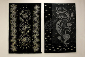 Nuotr. iš Zinaidos Dargienės parodos „Sapnų pagimdyti – aborigenai“ 2011 metais Kaune. Galerijos „Meno parkas“ archyvas. Airidos Rekštytės nuotr.