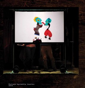 A.Mikučio spektaklis  „Žaliojo žąsinėlio teatras". Nuotr. iš „Lėlės" teatro archyvo